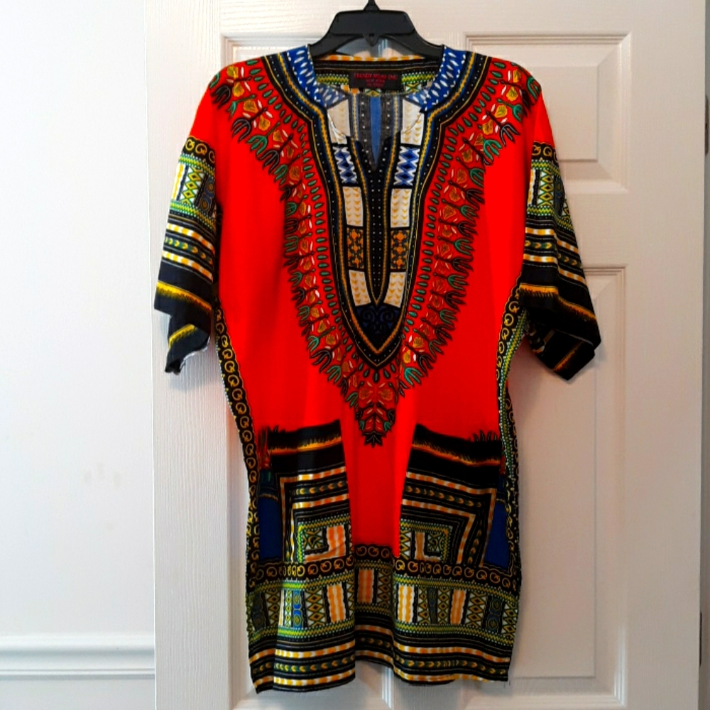 African Multicolor Tunic  Shirt